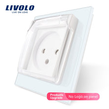 Carica l'immagine nel visualizzatore di Gallery, Livolo EU Standard Israel Power Socket,Crystal Glass Panel, AC 100~250V 16A