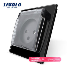 Carica l'immagine nel visualizzatore di Gallery, Livolo EU Standard Israel Power Socket,Crystal Glass Panel, AC 100~250V 16A
