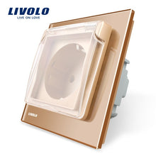 Carica l&#39;immagine nel visualizzatore di Gallery, Livolo EU Standard outdoor wall Socket, AC 110~250V 16A Wall Power Socket