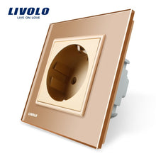 Laden Sie das Bild in den Galerie-Viewer, Livolo luxury Wall Touch Sensor Switch,Light Switch,switch power,Crystal Glass