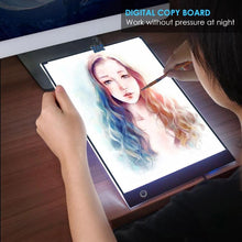 Load image into Gallery viewer, A4 Drawing Tablet Digital Graphic Electronics LED Writing Board Art Student Copy Painting Tablet