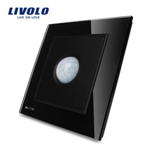 Charger l&#39;image dans la galerie, Livolo New Human Induction Switch, motion sensor switch ,Crystal Glass Panel led light