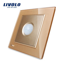 Charger l&#39;image dans la galerie, Livolo New Human Induction Switch, motion sensor switch ,Crystal Glass Panel led light
