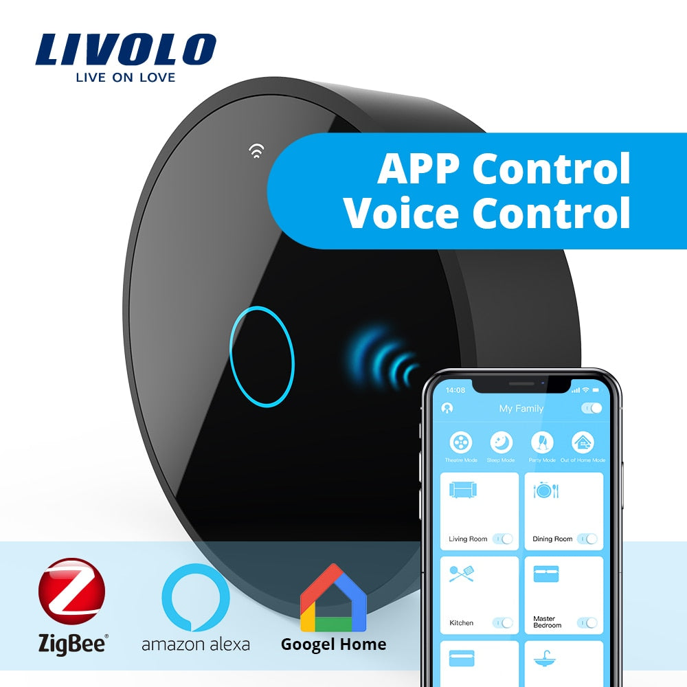 LIVOLO Gateway,Smart Home WiFi Wireless Controller by SmartPhone,google home,aleax,echo
