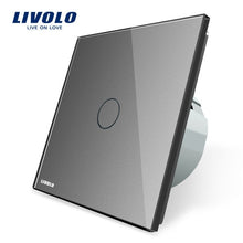 Load image into Gallery viewer, Livolo Wall Light Touch Switch With Crystal Glass Panel,colorful switch,led indicator light