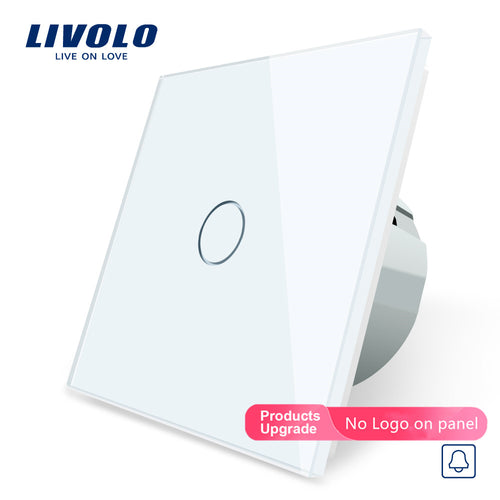 Livolo EU Standard, Door Bell Switch, Crystal Glass Switch Panel