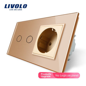 Livolo 16A EU standard Wall Power Socket with Touch Switch