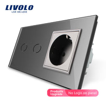 Charger l&#39;image dans la galerie, Livolo 16A EU standard Wall Power Socket with Touch Switch