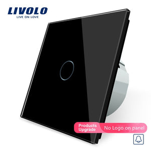Livolo EU Standard, Door Bell Switch, Crystal Glass Switch Panel
