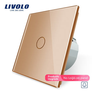 Livolo EU Standard, Door Bell Switch, Crystal Glass Switch Panel