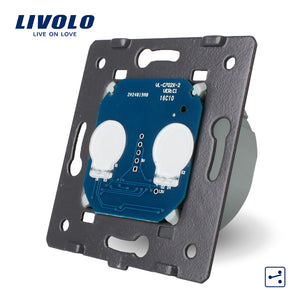 Livolo EU Standard The Base Of Touch Switch, AC 220~250V,2 Gang 2 Way