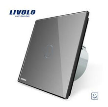 Load image into Gallery viewer, Livolo EU Standard,VL-C701B-15, Door Bell Switch, Crystal Glass Switch Panel