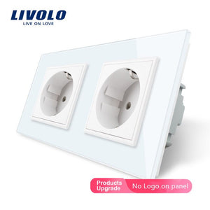 Livolo luxury Wall Touch Sensor Switch,Light Switch,Crystal Glass,Power Socket