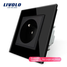 Load image into Gallery viewer, Livolo New Outlet,French Standard Wall Power Socket, VL-C7C1FR-11,White Crystal