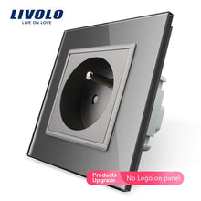 Laden Sie das Bild in den Galerie-Viewer, Livolo New Outlet,French Standard Wall Power Socket, VL-C7C1FR-11,White Crystal