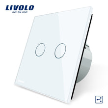 Charger l&#39;image dans la galerie, Manufacturer, Livolo EU Standard Touch Switch, 2 Gang 2 Way Control, 3 Colors