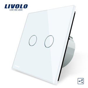 Manufacturer, Livolo EU Standard Touch Switch, 2 Gang 2 Way Control, 3 Colors