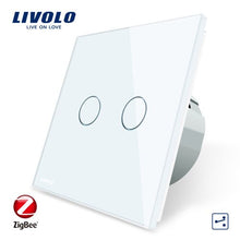 Carica l&#39;immagine nel visualizzatore di Gallery, Livolo luxury Wall Touch Sensor Switch,Light Switch,smart switch ,Crystal Glass