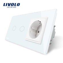 Carica l&#39;immagine nel visualizzatore di Gallery, Livolo luxury Wall Touch Sensor Switch,Light Switch,smart switch ,Crystal Glass