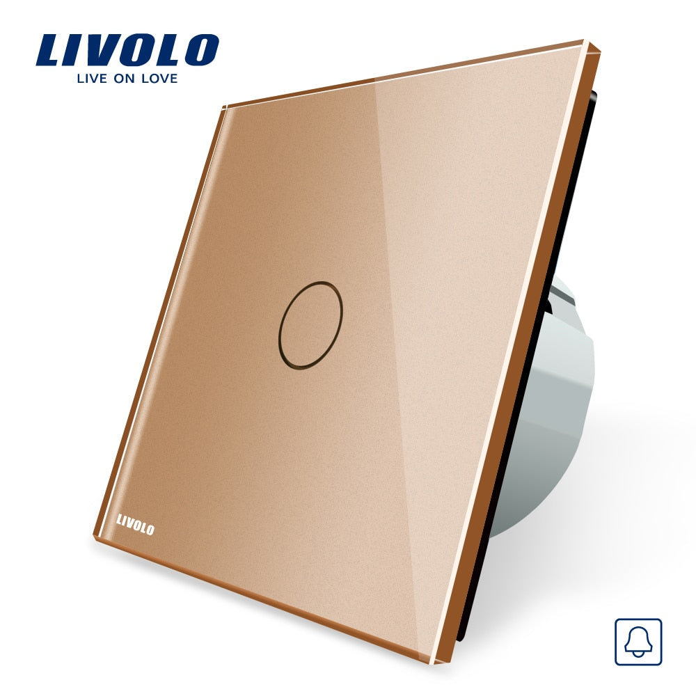 Livolo EU Door Bell Switch 220~250V Touch Screen Door Bell Switch