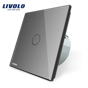 Livolo EU standard Touch Switch and Wall Light Switch, Grey Color