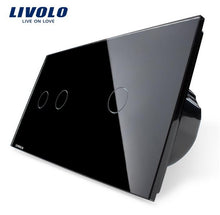Load image into Gallery viewer, Livolo Manufacturer,Knight Black, Touch Switch, Crystal Glass Panel, Digital Touch Light