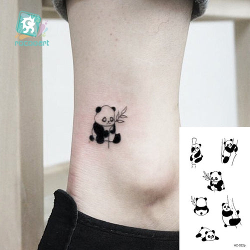 Rocooart Animal Waterproof Temporary Tattoo Sticker Flamingo Cat Fox Tatoo Body Art Women New Fake Taty Tatuaje Cute Small Tatto