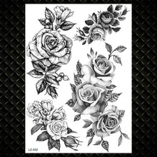 Load image into Gallery viewer, Realistic Sexy Peony Tattoos Temporary Women Adult Flower Arm Tattoos Sticker Waterproof Fake Floral Bloosom Body Leg Art Tatoos