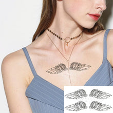 Charger l&#39;image dans la galerie, Waterproof Temporary Tattoo sticker on ear finger music note bird stars line streak henna tatto flash tatoo fake for women 24
