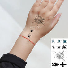 Carica l&#39;immagine nel visualizzatore di Gallery, Waterproof Temporary Tattoo sticker on ear finger music note bird stars line streak henna tatto flash tatoo fake for women 24