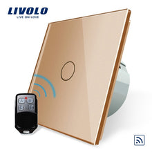 Carica l&#39;immagine nel visualizzatore di Gallery, Livolo EU Standard Remote Switch, Wall Light Remote Touch Switch With Mini Remote Controller