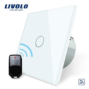 Livolo EU Standard Remote Switch, Wall Light Remote Touch Switch With Mini Remote Controller